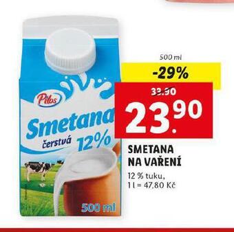 Lidl Smetana na vaření nabídka