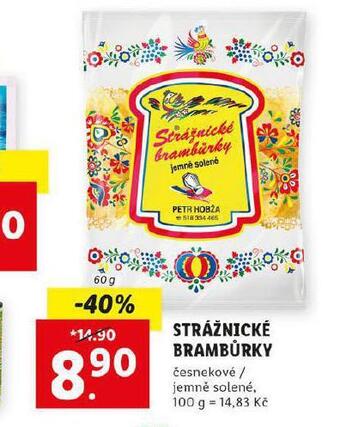Lidl Strážnické brambůrky nabídka