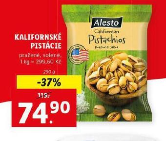 Lidl Kalifornské pistácie nabídka