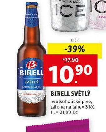 Lidl Birell nealkoholické pivo nabídka
