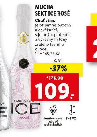 Lidl Mucha sekt ice rosé nabídka