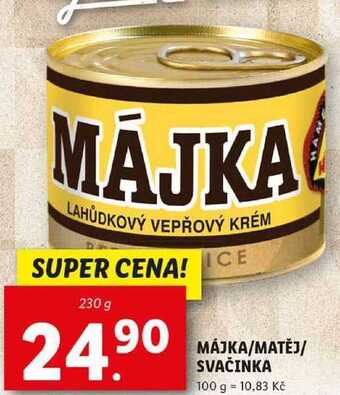 Lidl Májka/matěj/svačinka, 230 g nabídka