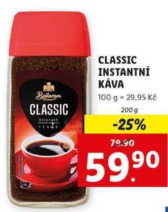Lidl Classic instantní káva, 200 g nabídka