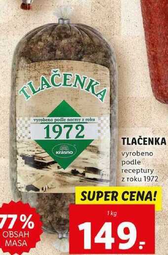 Lidl Tlačenka, 1 kg nabídka