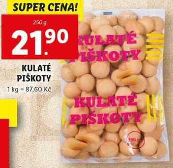 Lidl Kulaté piškoty, 250 g nabídka