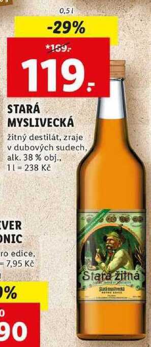 Lidl Stará myslivecká, 0,5 l nabídka