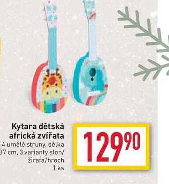 Kytara dětská africká zvířata