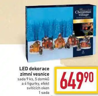 Billa Led dekorace zimní vesnice nabídka