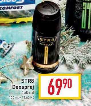 Billa Str8 deosprej 150 ml nabídka