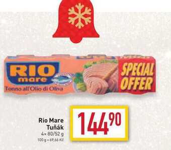 Billa Rio mare tuňák 4x 80/52 g nabídka