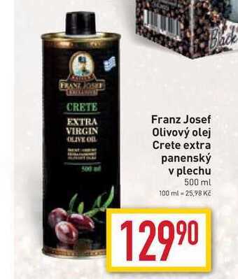 Billa Franz josef olivový olej crete extra panenský v plechu 500 ml nabídka