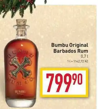 Billa Bumbu original barbados rum 0,7l nabídka