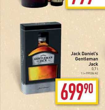 Billa Jack daniel's gentleman jack 0,7l nabídka