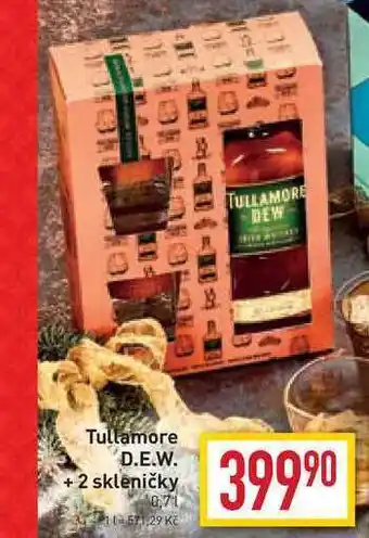 Billa Tullamore d.e.w. + 2 skleničky 0,7l nabídka