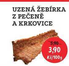 RABBIT řeznictví Uzená žebírka z pečeně a krkovice, 100 g nabídka