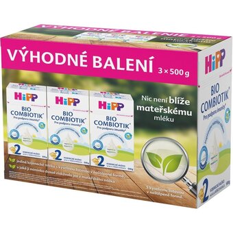 Hipp bio combiotik 2 kojenecké mléko 3×500 g