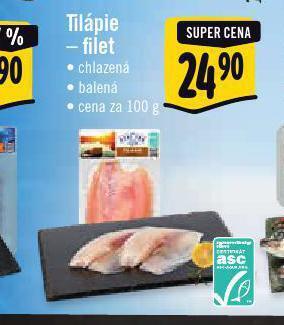 Jip Tilápie filet nabídka