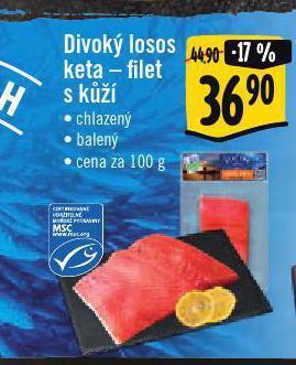 Jip Divoký losos keta - filet nabídka
