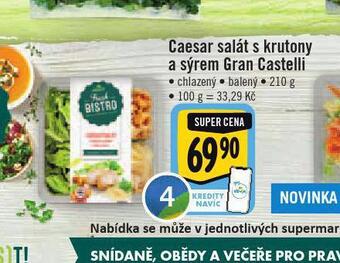 Jip Caesar salát s krutony a sýrem gran castelli nabídka