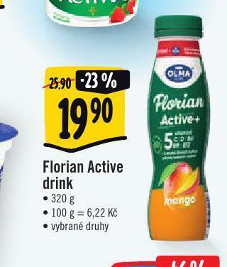 Jip Florian active drink nabídka