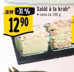 Jip Salát á la krab nabídka