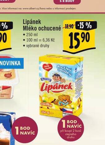 Jip Lipánek mléko ochucené nabídka