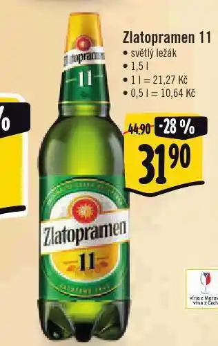 Jip Pivo zlatopramen nabídka