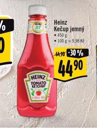 Jip Heinz kečup nabídka