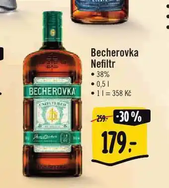 Jip Becherovka nefiltr nabídka