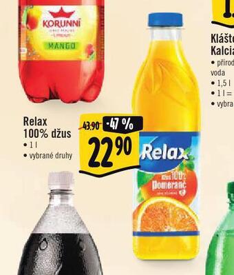 Jip Relax 100% džus nabídka