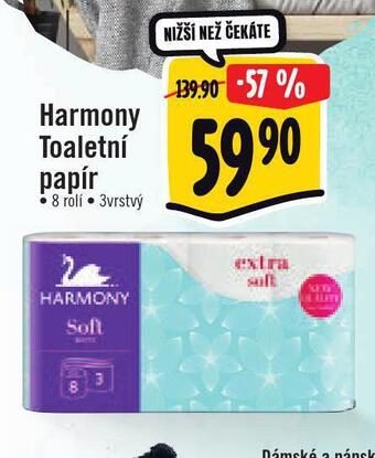 Jip Harmony toaletní papír nabídka