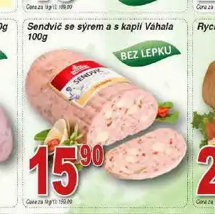 Lidl Sendvič se sýrem a kapií nabídka