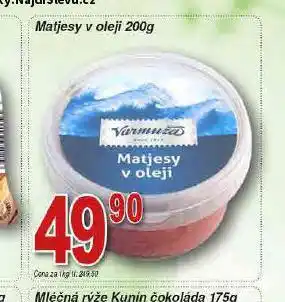 Lidl Matjesy v oleji nabídka