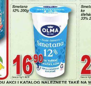 Lidl Olma smetana 12% nabídka