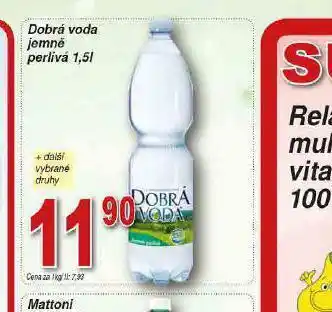 Lidl Dobrá voda jemně perlivá nabídka