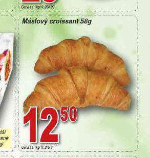 Lidl Máslový croissant nabídka