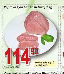 Lidl Vepřová kýta bez kosti nabídka