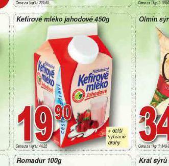 Lidl Kefírové mléko jahodové nabídka