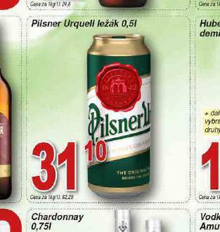 Lidl Pivo pilsner urquell nabídka