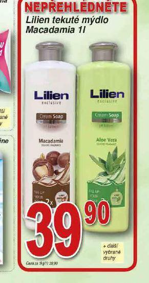 Lidl Lilien tekuté mýdlo nabídka