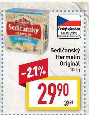 Billa Sedlčanský hermelín originál 100 g nabídka