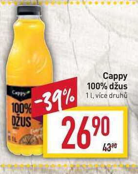 Billa Cappy 100% džus 1l nabídka