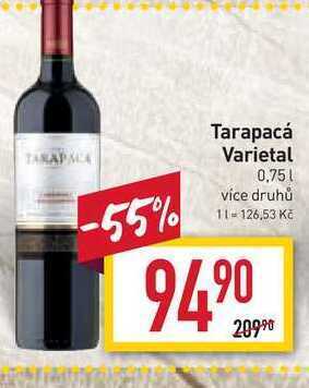 Billa Tarapacá varietal 0,75l nabídka