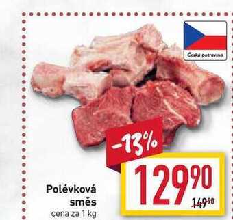 Billa Polévková směs cena za 1 kg nabídka