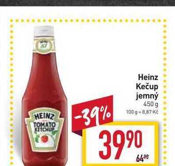 Billa Heinz kečup jemný 450 g nabídka