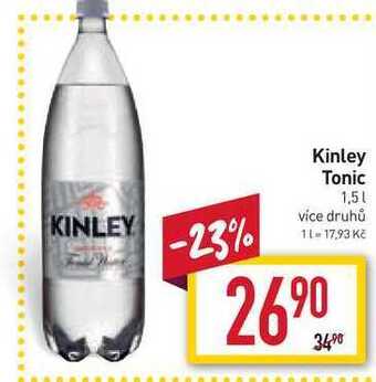 Billa Kinley tonic 1,5l nabídka