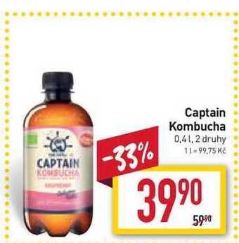 Billa Captain kombucha 0,4l nabídka