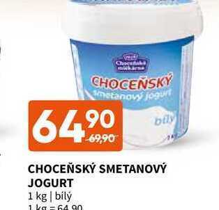 Terno Choceňský smetanový jogurt 1 kg nabídka