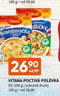 Terno Vitana poctivá polévka 92-100 g nabídka