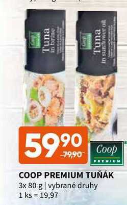 Terno Coop premium tuňák 3x 80 g nabídka